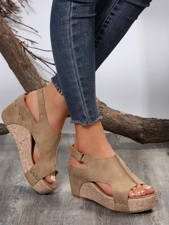 Thalia™ | Chic and Trendy Wedge Sandals