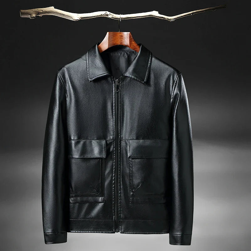 Sleek and Stylish RICO Genuine Leather Jacket