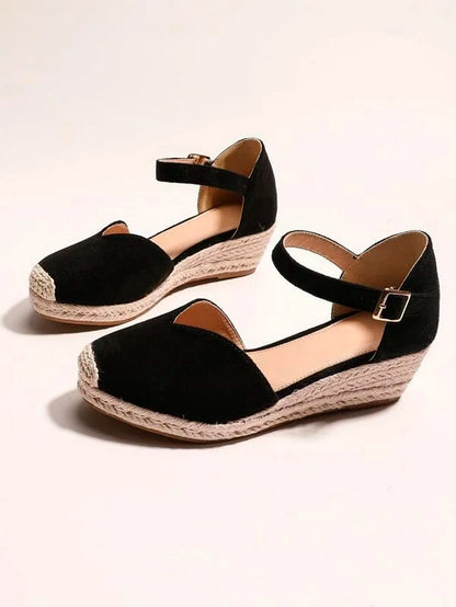 Lisa | Stylish Closed-Toe Wedge Sandals for Ultimate Comfort and Support