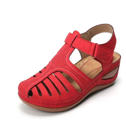 Vanessa™ Vintage-Inspired Orthopedic PU Leather Sandals for Ultimate Comfort