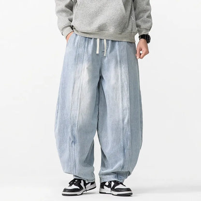 Chic Oversized Denim Trousers by MEEK