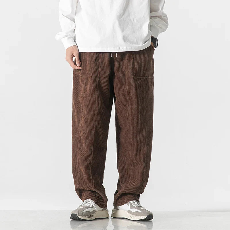 Trendy Vintage-Inspired Corduroy Pants