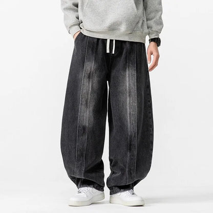 Chic Oversized Denim Trousers by MEEK