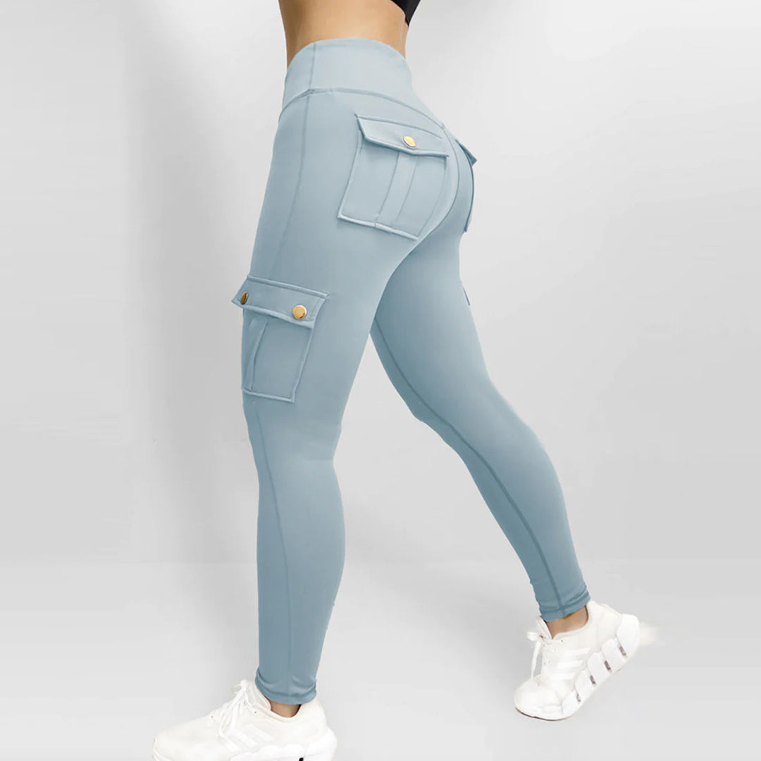 High-Waisted Sculpting Cargo Pants - Unmatched Elegance and Comfort!