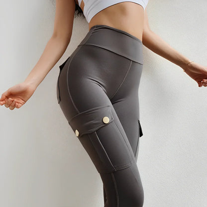 High-Waisted Sculpting Cargo Pants - Unmatched Elegance and Comfort!