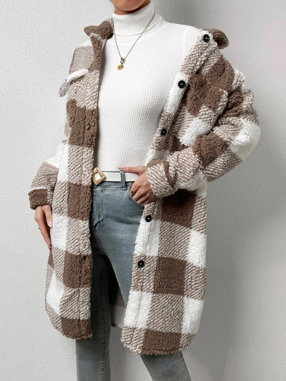 Céline™️ - Soft Checked Wool Coat