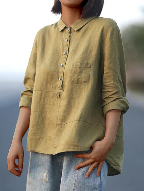 Fiona - Timeless Linen Elegance Shirt