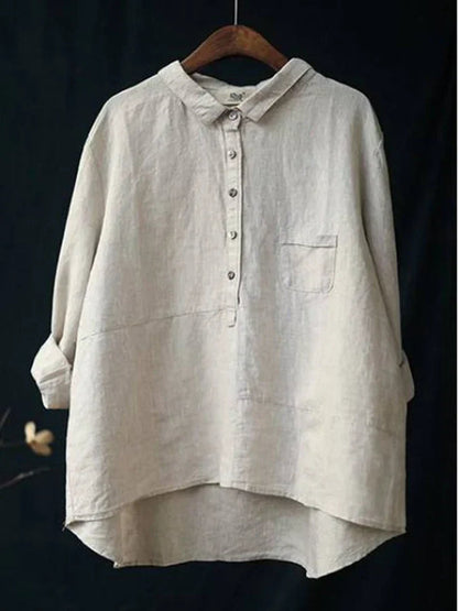 Fiona - Timeless Linen Elegance Shirt