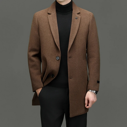 Luxurious SILVIO™ Wool Overcoat for Effortless Elegance