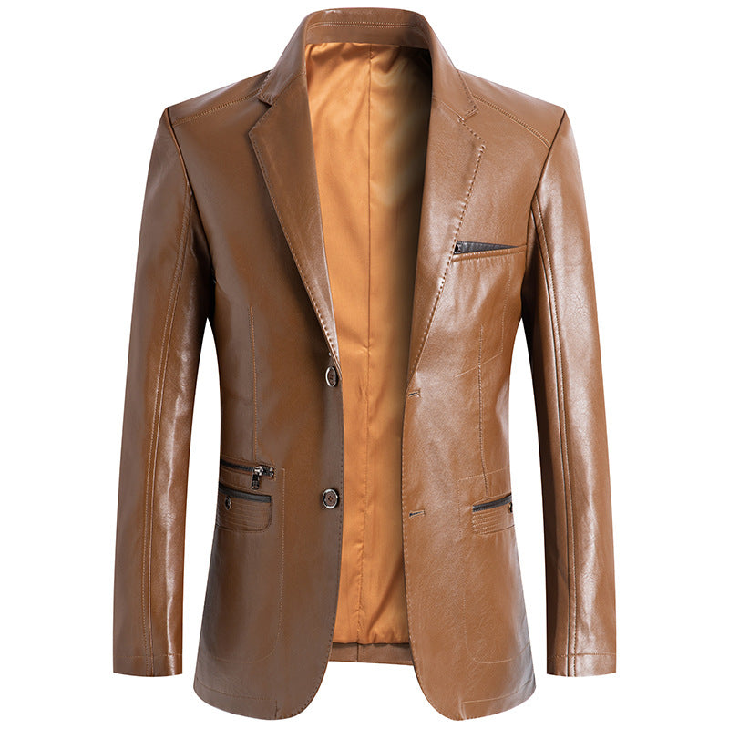 Luxurious Richy Leather Blazer for a Stylish Edge