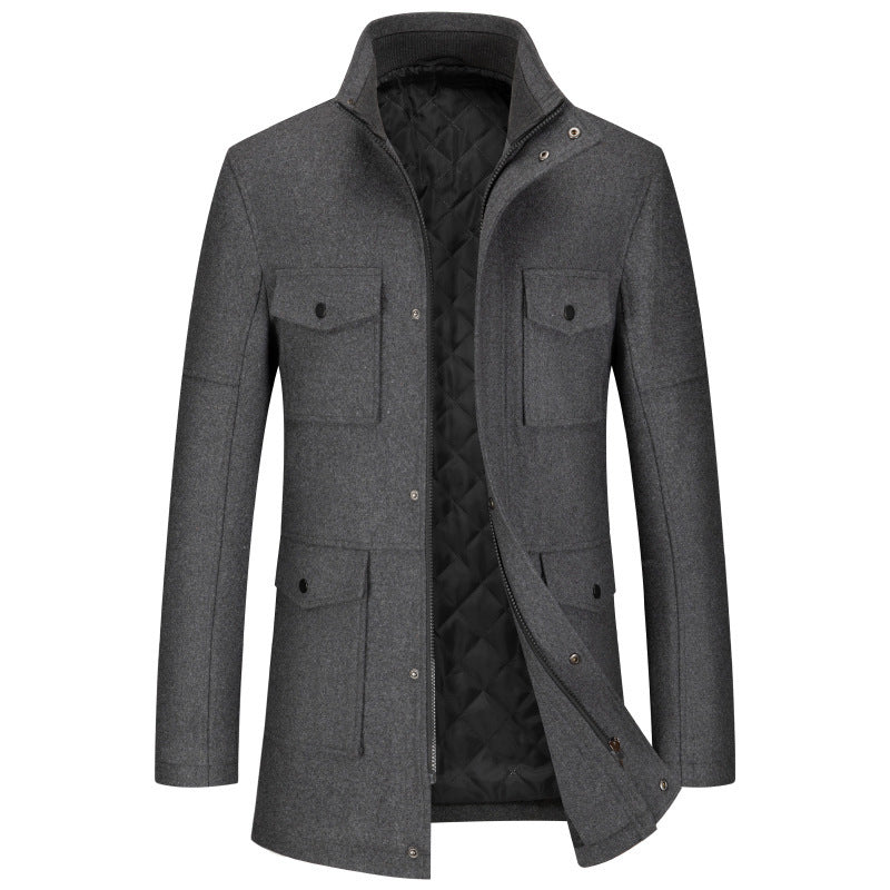 Elegant Salvatore™ Wool Overcoat for Timeless Style