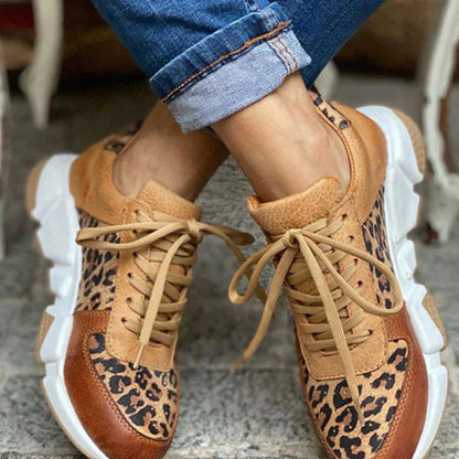 Stylish Leopard Print Orthopedic Sneakers by Melissa