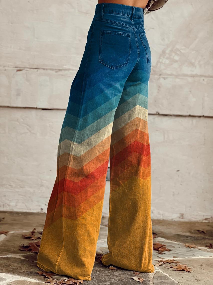 DESIA | Retro Chevron Trousers for a Timeless Style