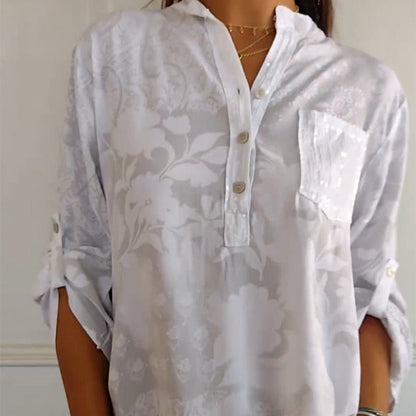 Maria's Enchanting Floral Cotton Top - Buy One, Get One Free!