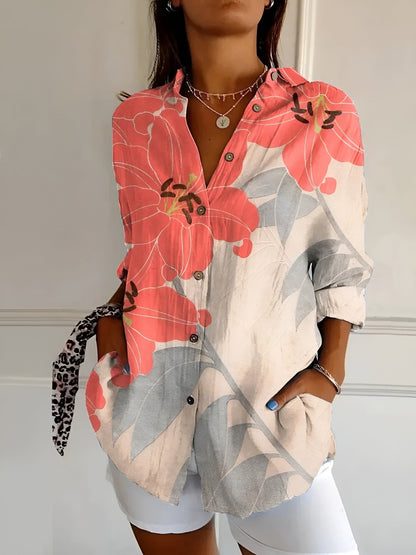 Raina | Luxurious Printed Blouse for Ultimate Style